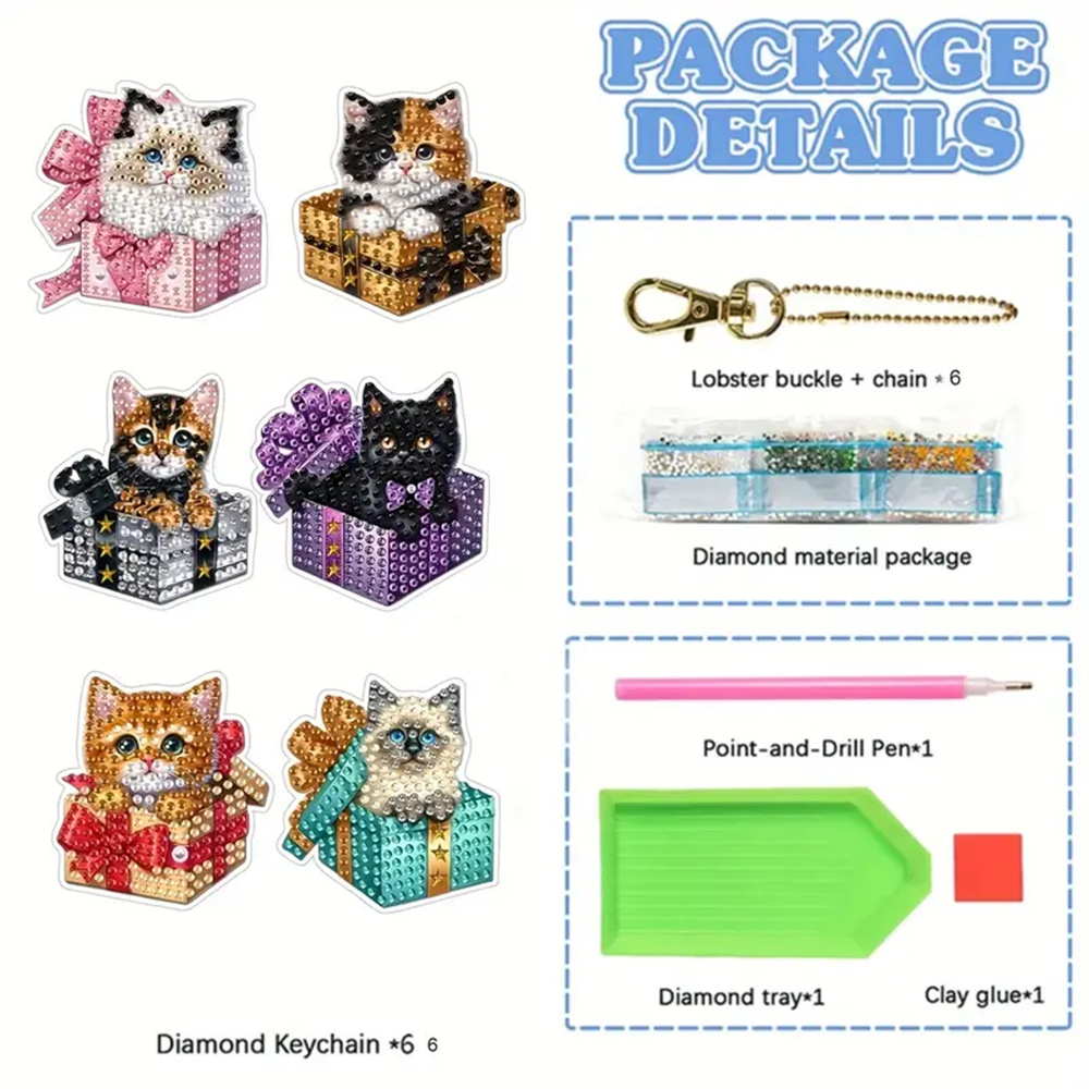 6-piece DIY Diamond Keychain - - Resin Craft Ideas review and price