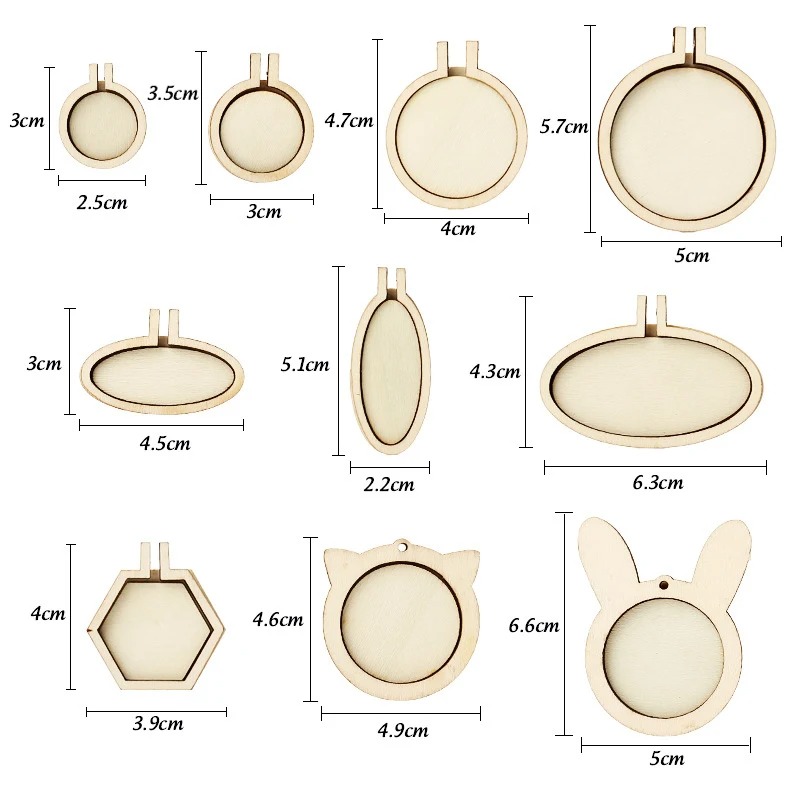 1/3/5pcs Wood Embroidery Hoop  - Wood Ring Blank review and price