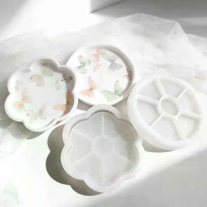 Flower/Round Shape Tray Silico - Resin Craft Ideas review and price