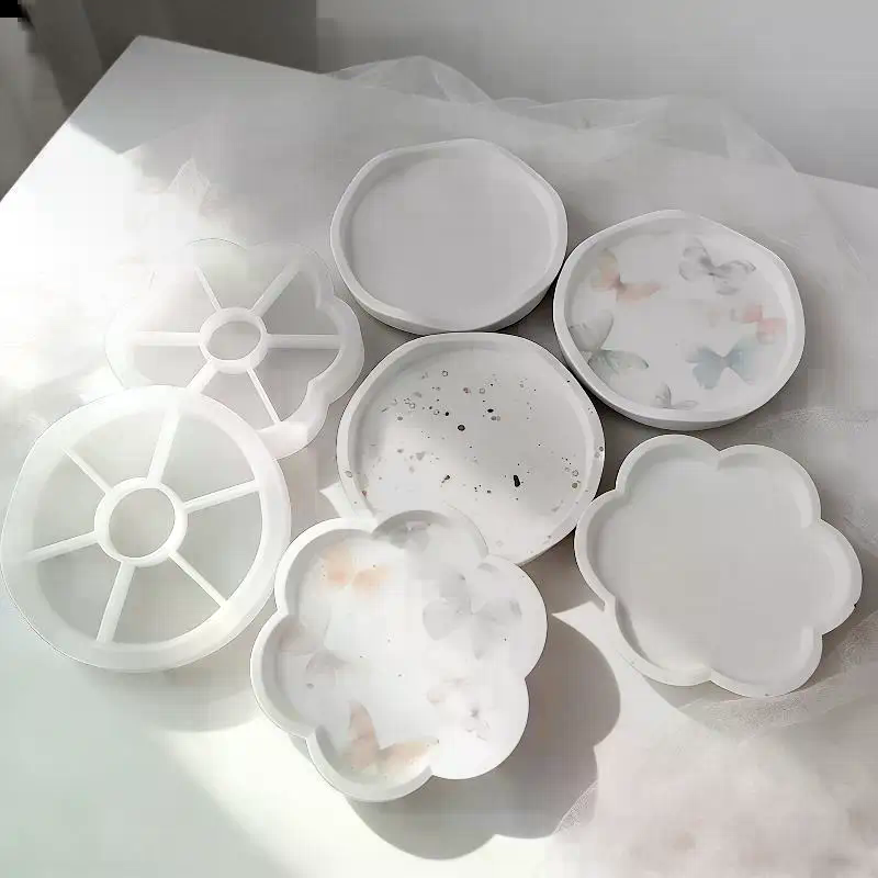 Flower/Round Shape Tray Silico - Resin Craft Ideas review and price
